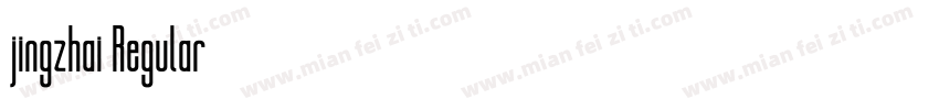 jingzhai Regular字体转换
